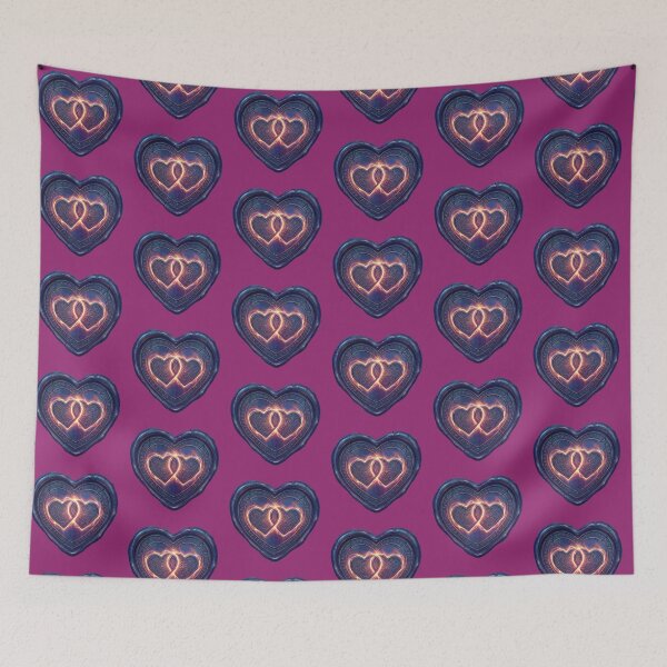 Item preview, The Entangled Heart: A Dual-Heart Celestial Seal - Vesica Piscis designed and sold by CleverCulture.