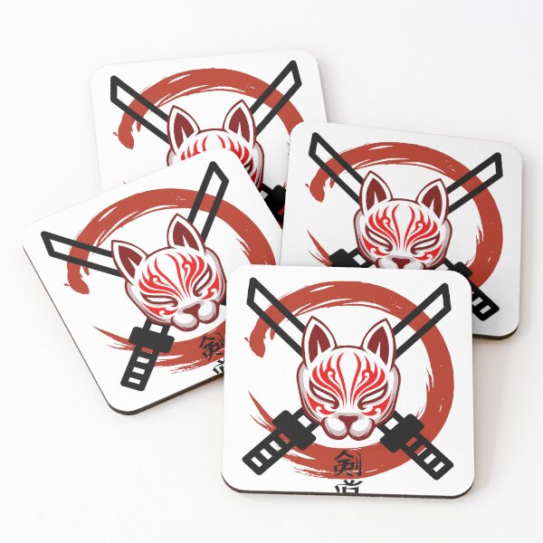 Item preview, Cyber Samurai Kitsune Mask - Japanese Kendo Aesthetic designed and sold by PI-Global.