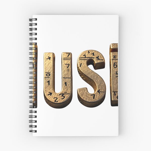 Item preview, Gold 3D word MUSIC with engraved numerals on a dark black backdrop designed and sold by Creative88Art.