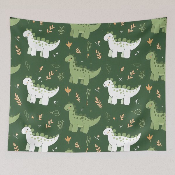 Item preview, Floral Dinosaurs Pattern designed and sold by xiao xuans.