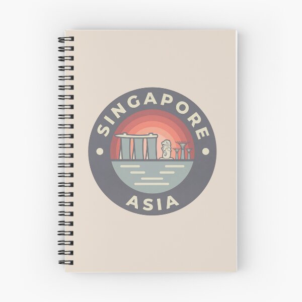 Item preview, Singapore Garden City Travel Badge with Merlion and Marina Bay Sands Skyline designed and sold by InvestingRoad.