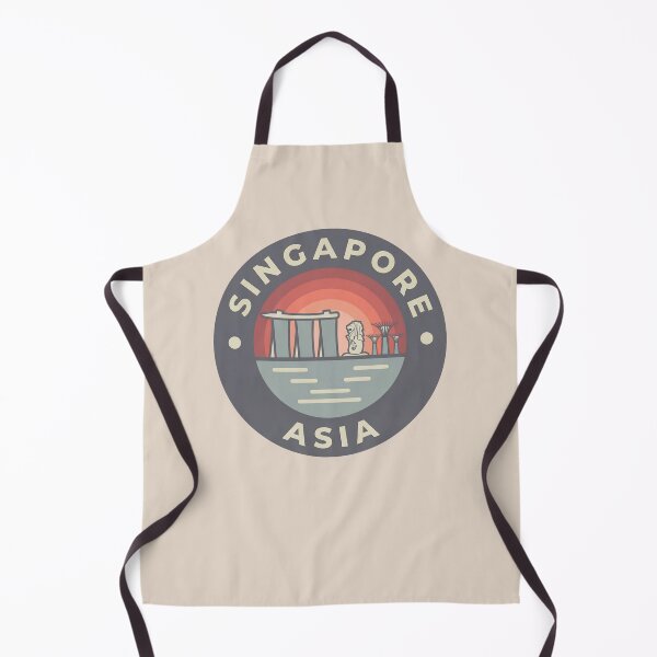 Item preview, Singapore Garden City Travel Badge with Merlion and Marina Bay Sands Skyline designed and sold by InvestingRoad.