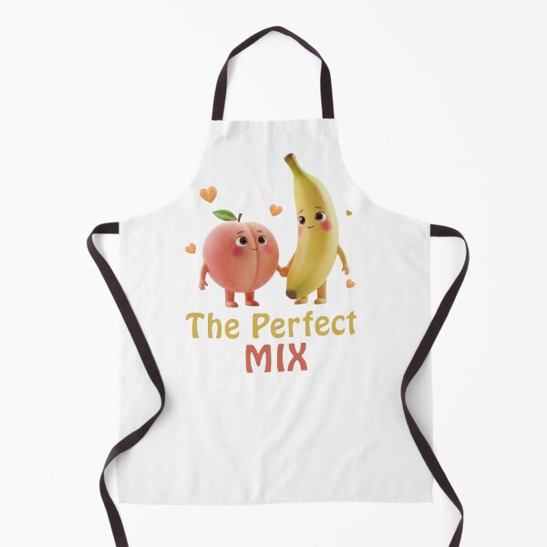 Item preview, The Perfect Mix - Cute Banana and Peach Couple designed and sold by Anyshca.