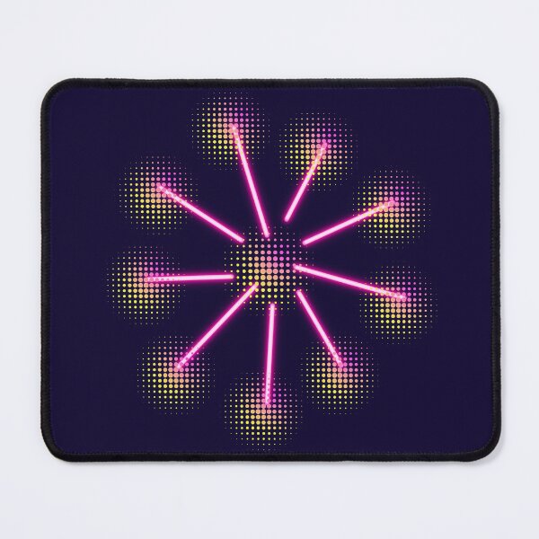 Item preview, Neon Pink Balloon Star Flower – Kawaii Glow Design designed and sold by SolutionsArt.