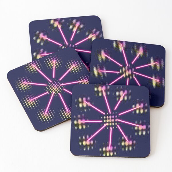 Item preview, Neon Pink Balloon Star Flower – Kawaii Glow Design designed and sold by SolutionsArt.
