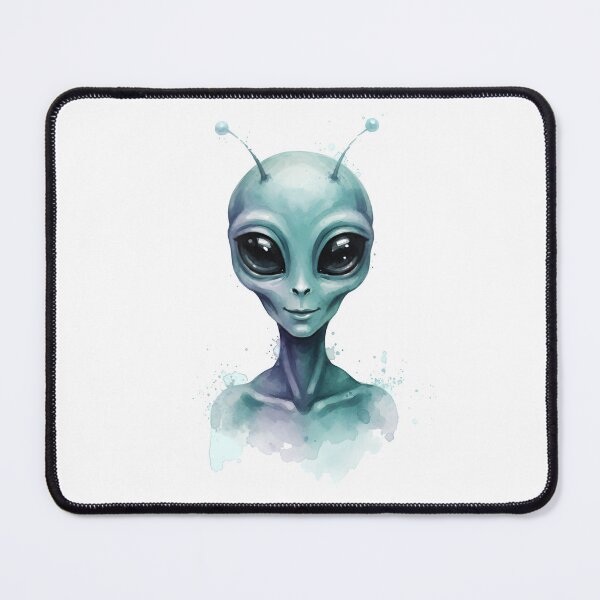 Item preview, Cute Alien Watercolor Illustration | Kawaii Space Creature Art designed and sold by Senkov.