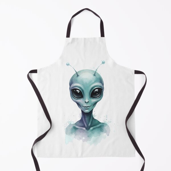 Item preview, Cute Alien Watercolor Illustration | Kawaii Space Creature Art designed and sold by Senkov.