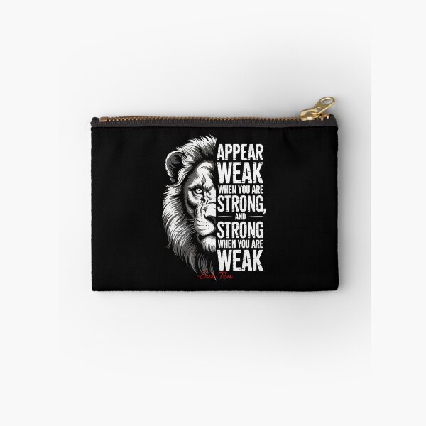 Item preview,  Appear Weak, Be Strong (Sun Tzu) Lion Quote designed and sold by Enea Kelo.