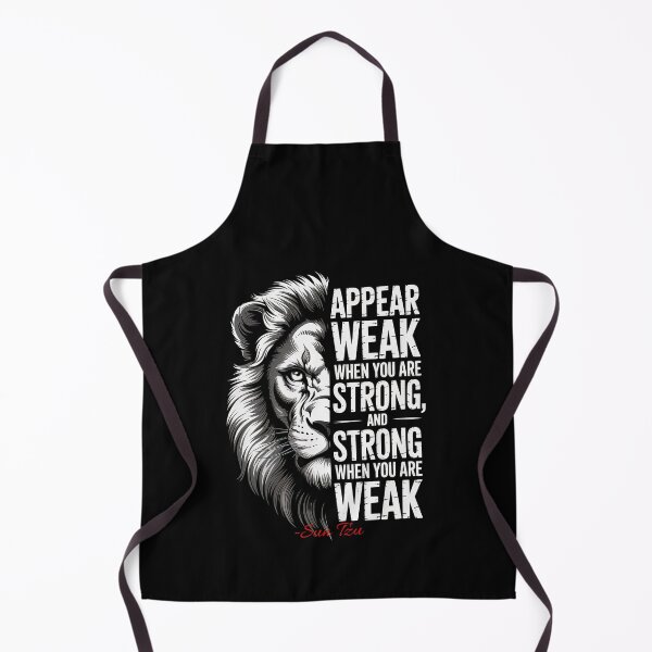 Item preview,  Appear Weak, Be Strong (Sun Tzu) Lion Quote designed and sold by Enea Kelo.