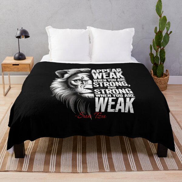 Item preview,  Appear Weak, Be Strong (Sun Tzu) Lion Quote designed and sold by Enea Kelo.
