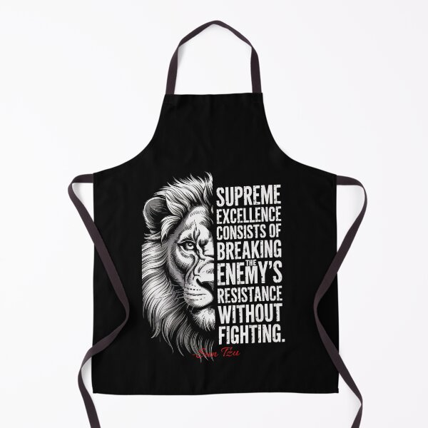 Item preview, Supreme Excellence (Sun Tzu) Lion Quote Poster designed and sold by Enea Kelo.