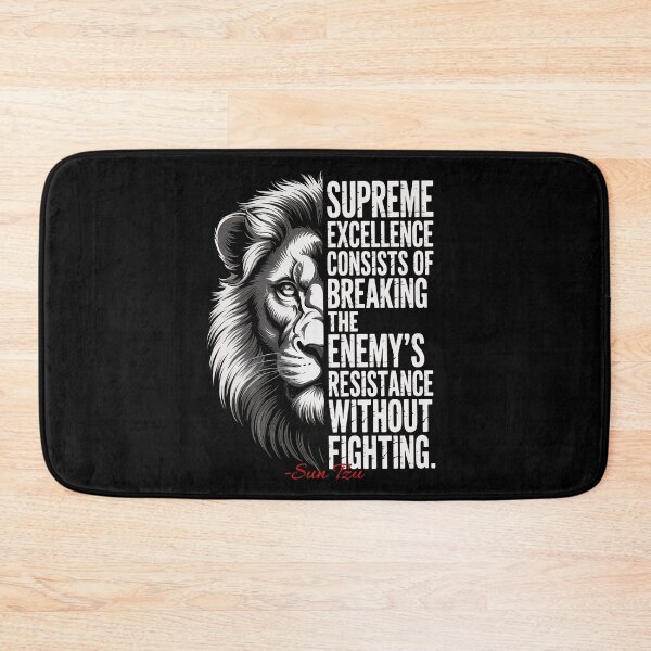Item preview, Supreme Excellence (Sun Tzu) Lion Quote Poster designed and sold by Enea Kelo.