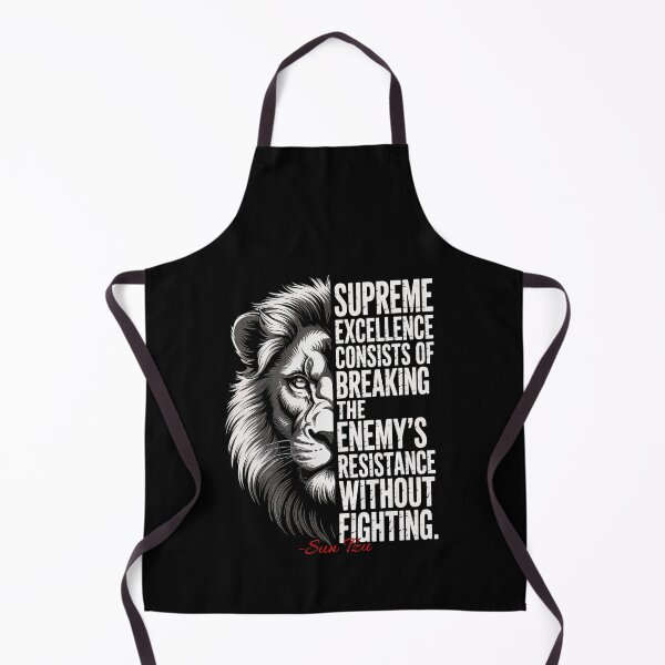 Item preview, Supreme Excellence (Sun Tzu) Lion Quote Poster designed and sold by Enea Kelo.