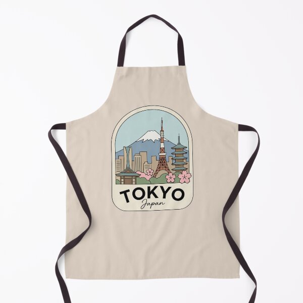 Item preview, Tokyo Japan Badge, Mt Fuji, Tokyo Tower, Sakura Cherry Blossoms designed and sold by InvestingRoad.