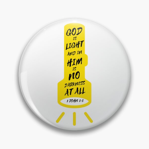 Item preview, 1 John 1:5 God Is Light Flashlight Illustration designed and sold by Clothed in Scripture.