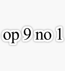 op 9 no 1 Sticker