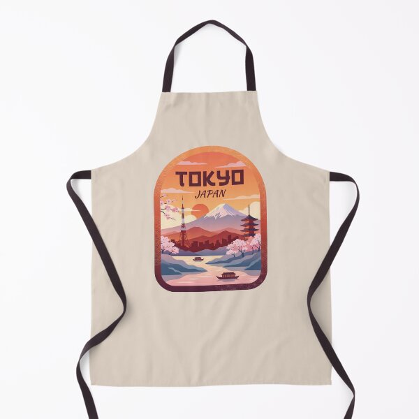 Item preview, Tokyo Japan Badge, Mt Fuji, Tokyo Tower, Sakura Cherry Blossoms designed and sold by InvestingRoad.