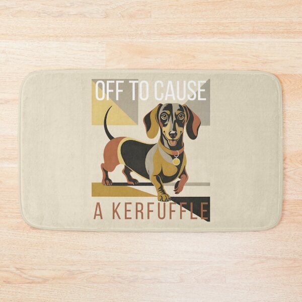 Item preview, Off to Cause A Kerfuffle Dachshund designed and sold by Millsoft.