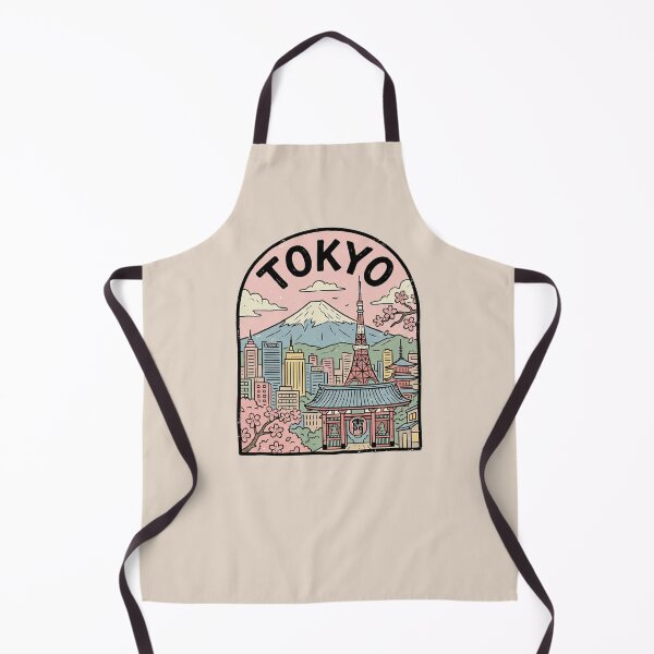 Item preview, Tokyo Japan Badge, Mt Fuji, Tokyo Tower, Sakura Cherry Blossoms designed and sold by InvestingRoad.