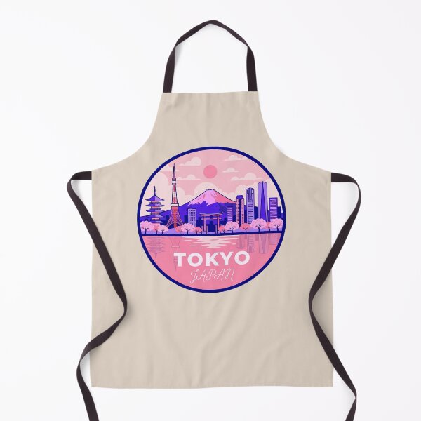 Item preview, Tokyo Japan Badge, Mt Fuji, Tokyo Tower, Sakura Cherry Blossoms designed and sold by InvestingRoad.
