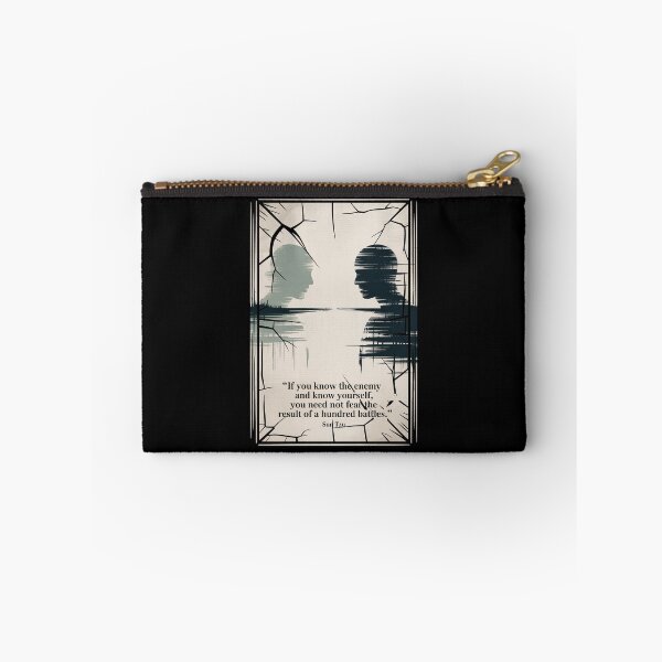 Item preview, Know the Enemy, Know Yourself (Sun Tzu) Silhouette Poster designed and sold by Enea Kelo.
