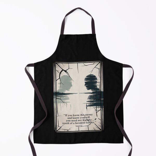 Item preview, Know the Enemy, Know Yourself (Sun Tzu) Silhouette Poster designed and sold by Enea Kelo.