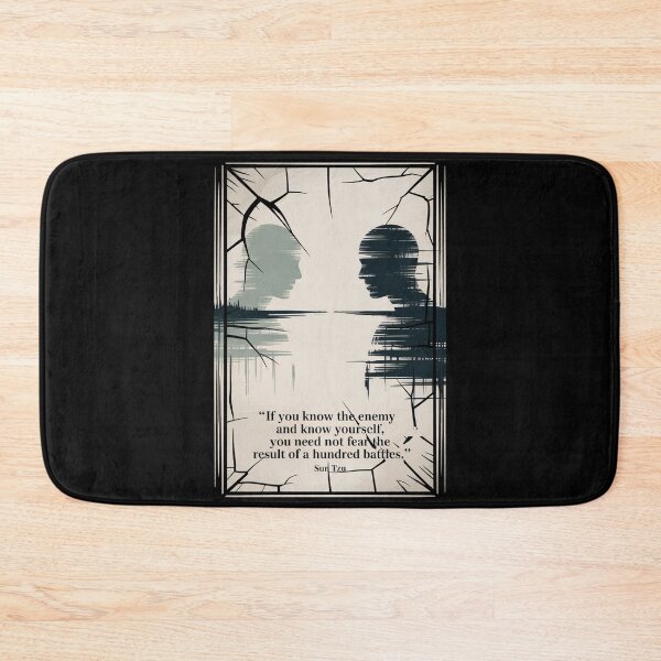 Item preview, Know the Enemy, Know Yourself (Sun Tzu) Silhouette Poster designed and sold by Enea Kelo.