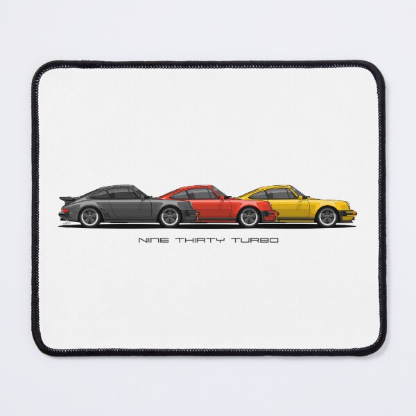 Item preview, Three 930 turbo retro German Flag colors Illustration designed and sold by blackdogshop.