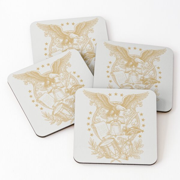 Item preview, Golden USA 250 Years - Vintage Luxury Engraving designed and sold by DigitalGlade.