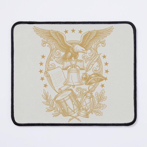 Item preview, Golden USA 250 Years - Vintage Luxury Engraving designed and sold by DigitalGlade.