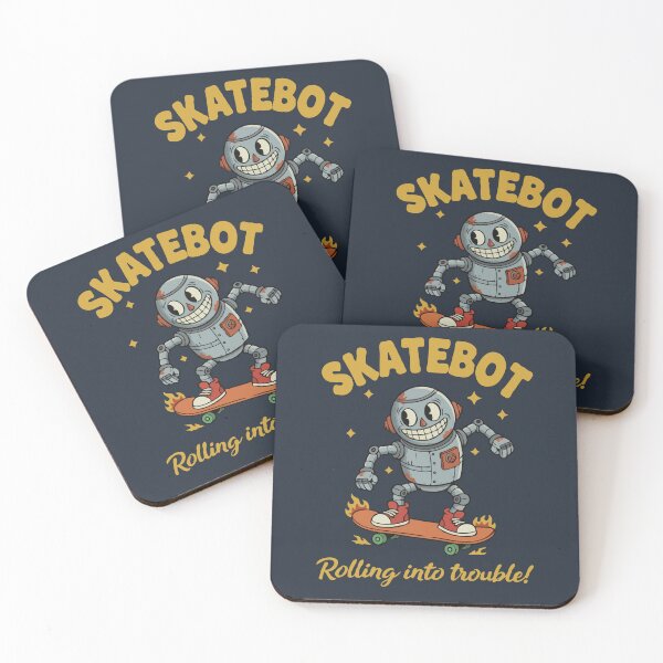 Item preview, Skatebot Rolling into Trouble designed and sold by Gkinoki.