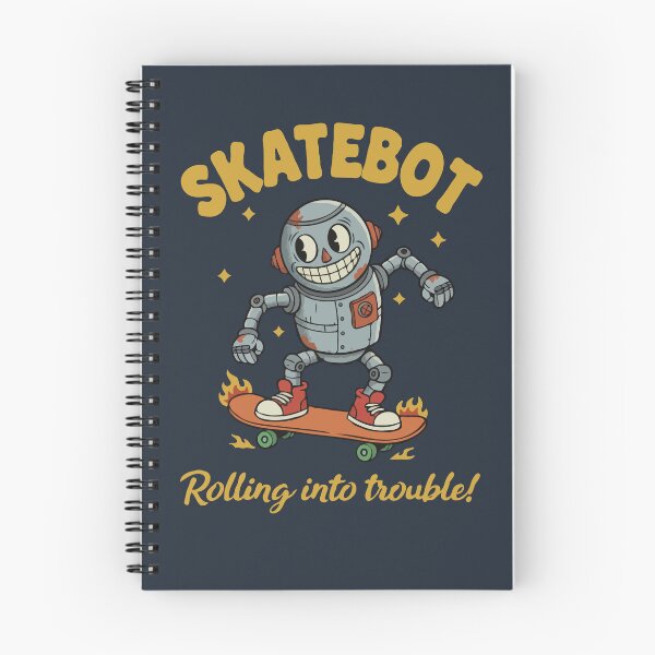Item preview, Skatebot Rolling into Trouble designed and sold by Gkinoki.
