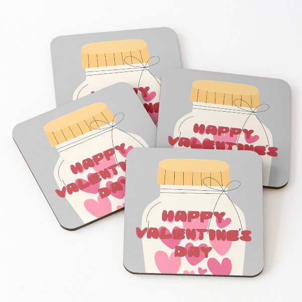Item preview, Sweet Love Jar Hearts Valentine’s Day Typography Art designed and sold by PhantomArtStore.
