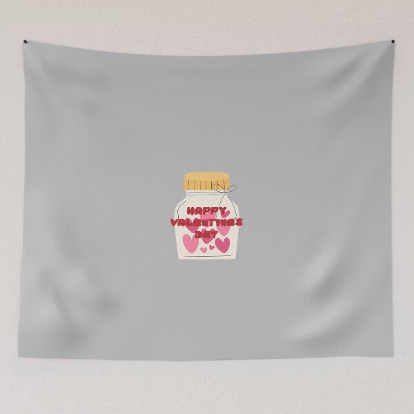 Item preview, Sweet Love Jar Hearts Valentine’s Day Typography Art designed and sold by PhantomArtStore.