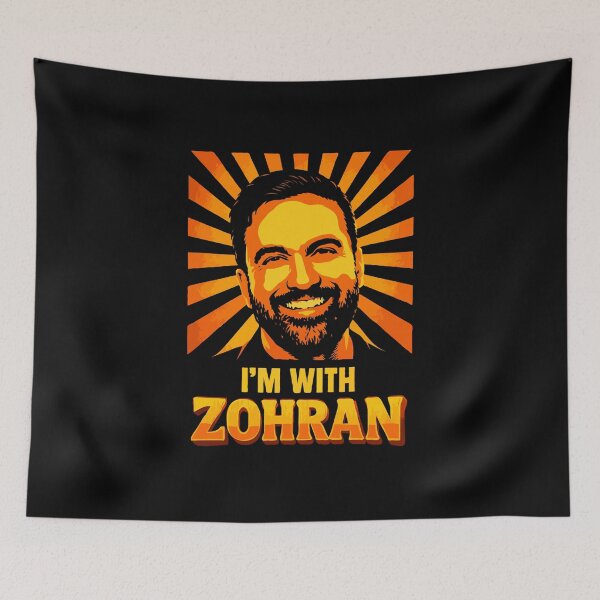 Item preview, I’m With Zohran Mamdani Political Poster Art – Bold Retro Activist Portrait | Progressive Campaign Design designed and sold by BrainBubbleArt.