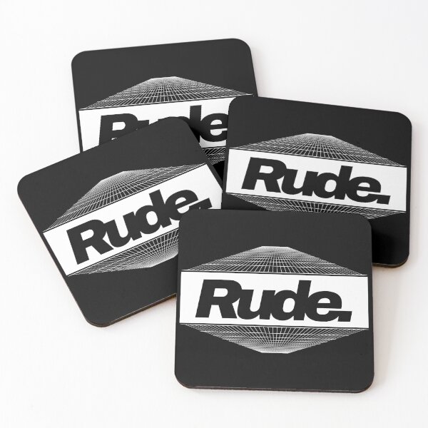 Item preview, Rude - Distorted Grid Vaporwave designed and sold by AnAzArt.