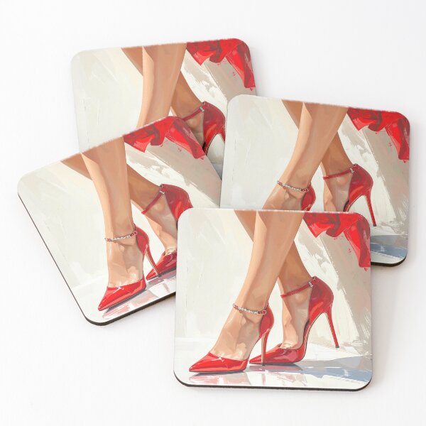 Item preview, On high heels, red high heels designed and sold by LiskoDesign.