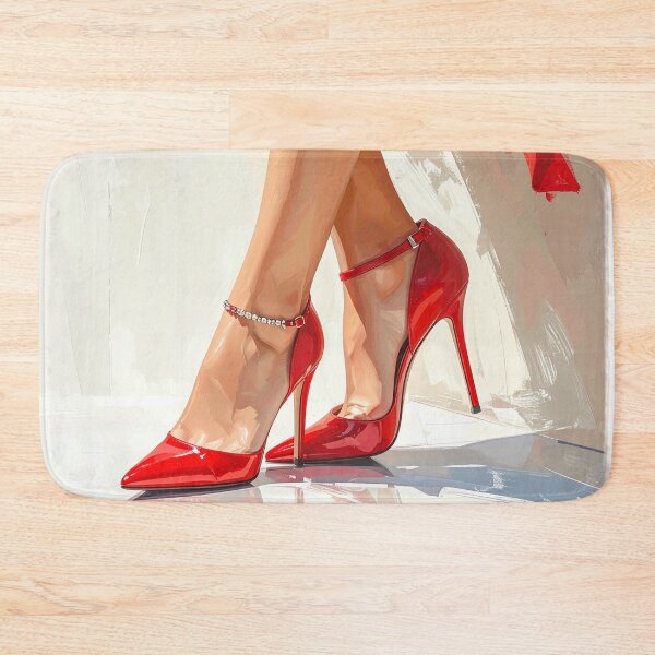 Item preview, On high heels, red high heels designed and sold by LiskoDesign.