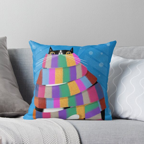 Item preview, Bundle up! Cat in scarf designed and sold by poket.piktures.
