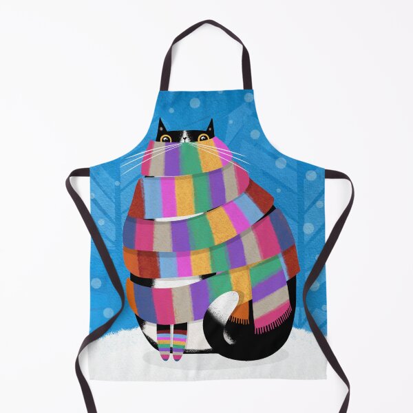 Item preview, Bundle up! Cat in scarf designed and sold by poket.piktures.