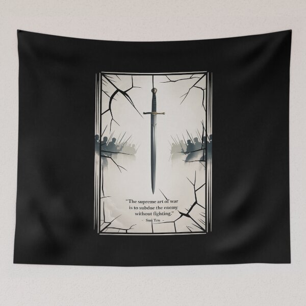 Item preview, Subdue Without Fighting (Sun Tzu) Sword & Army Poster designed and sold by Enea Kelo.