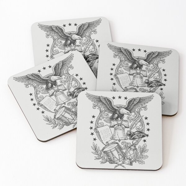 Item preview, Classic USA 250 Years - Vintage Black Ink Engraving designed and sold by DigitalGlade.