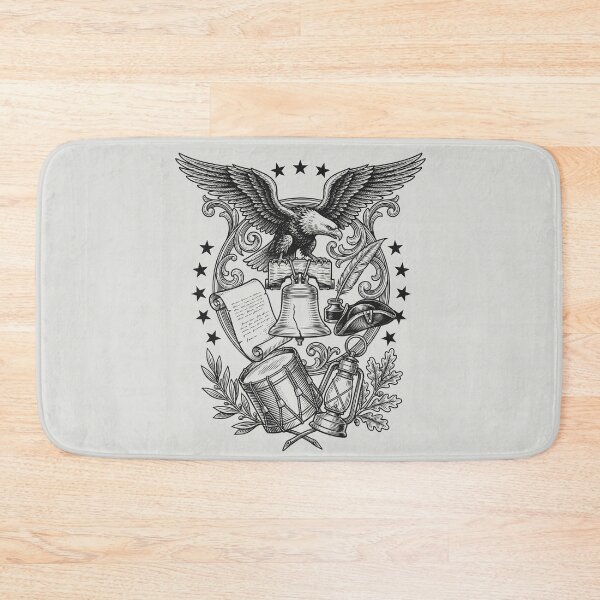 Item preview, Classic USA 250 Years - Vintage Black Ink Engraving designed and sold by DigitalGlade.