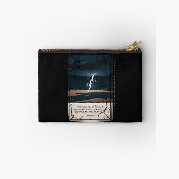 Item preview, Plans Dark as Night (Sun Tzu) Lightning Poster designed and sold by Enea Kelo.