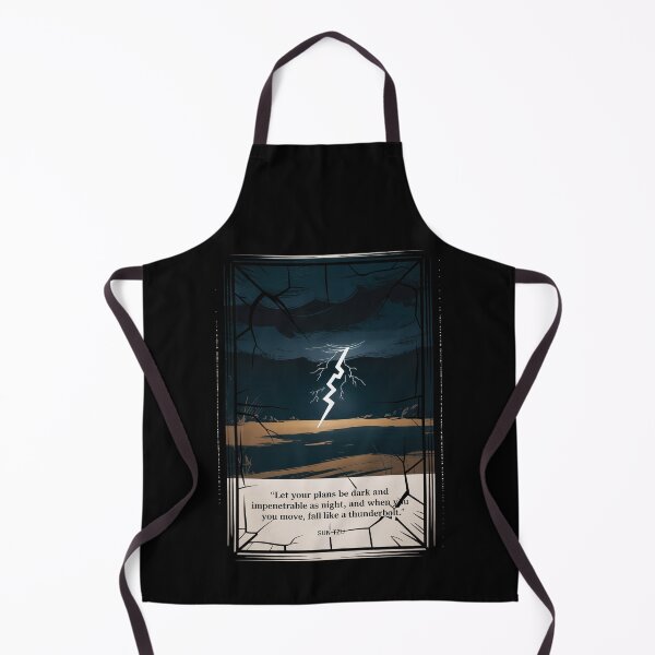 Item preview, Plans Dark as Night (Sun Tzu) Lightning Poster designed and sold by Enea Kelo.