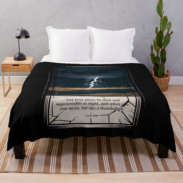 Item preview, Plans Dark as Night (Sun Tzu) Lightning Poster designed and sold by Enea Kelo.