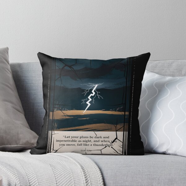 Item preview, Plans Dark as Night (Sun Tzu) Lightning Poster designed and sold by Enea Kelo.