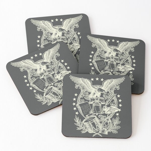 Item preview, Vintage USA Night - Cream on Dark 250th Anniversary designed and sold by DigitalGlade.