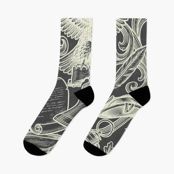 Item preview, Vintage USA Night - Cream on Dark 250th Anniversary designed and sold by DigitalGlade.
