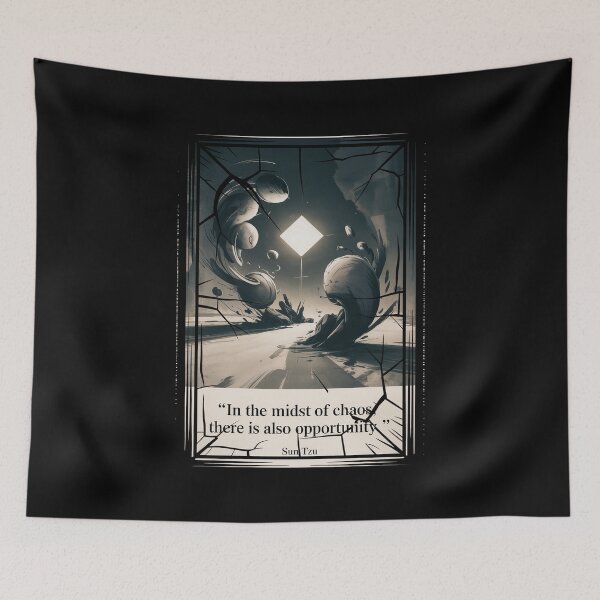 Item preview, In the Midst of Chaos (Sun Tzu) Abstract Poster designed and sold by Enea Kelo.